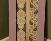 Upcycled Light Purple Frame with Art shabby chic Baltimore Ravens purple country cottage home decor wall hanging