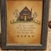 Cottage Chic Blue Home Decor Picture Americana upcycled frame and print country 