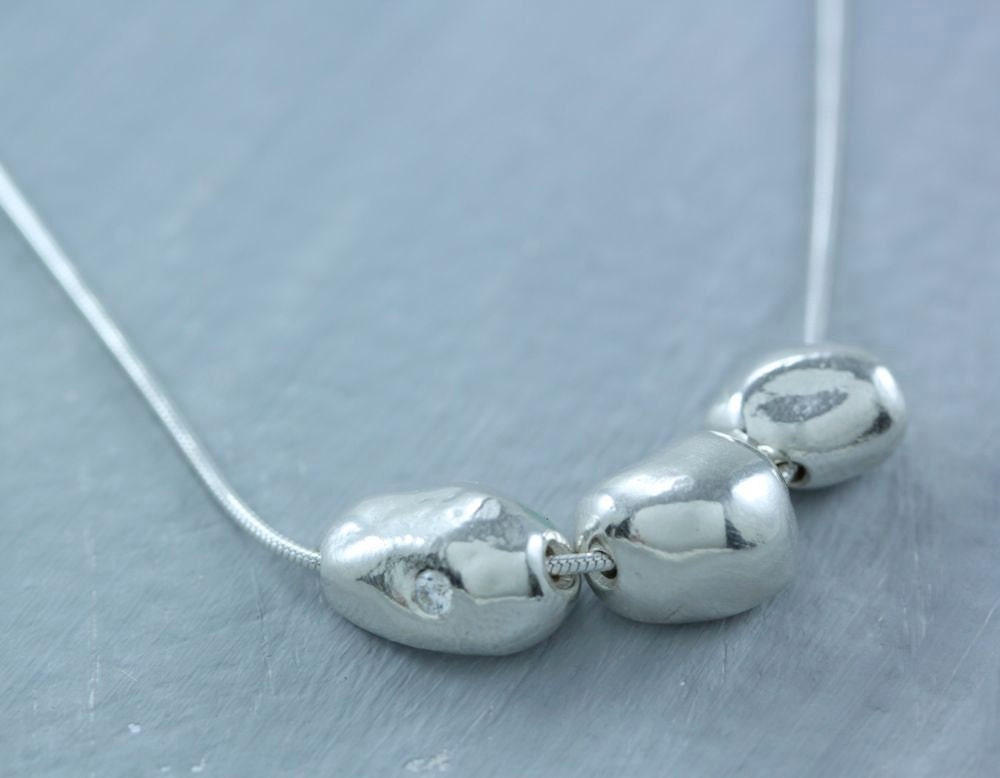Sterling Silver Pebble Bead Add a Bead