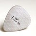 Custom Guitar Pick - Personalized Sterling Silver Hand Stamped Guitar Pick -  Music Lovers Gift for Him - Mens Gift