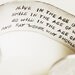Custom Quote Cuff Bracelet Silver Hand Stamped 1 inch Aluminum Hidden Message Personalized Text Textured Finish Adjustable Cuff