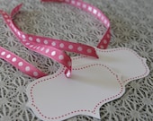 Set of 25 Hand Cut Pink Gift Tags for Any Occasion