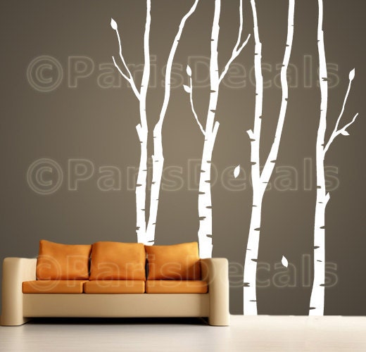 BIRCH TREES Vinyl Wall Decal (Product Code: T102 Birch)