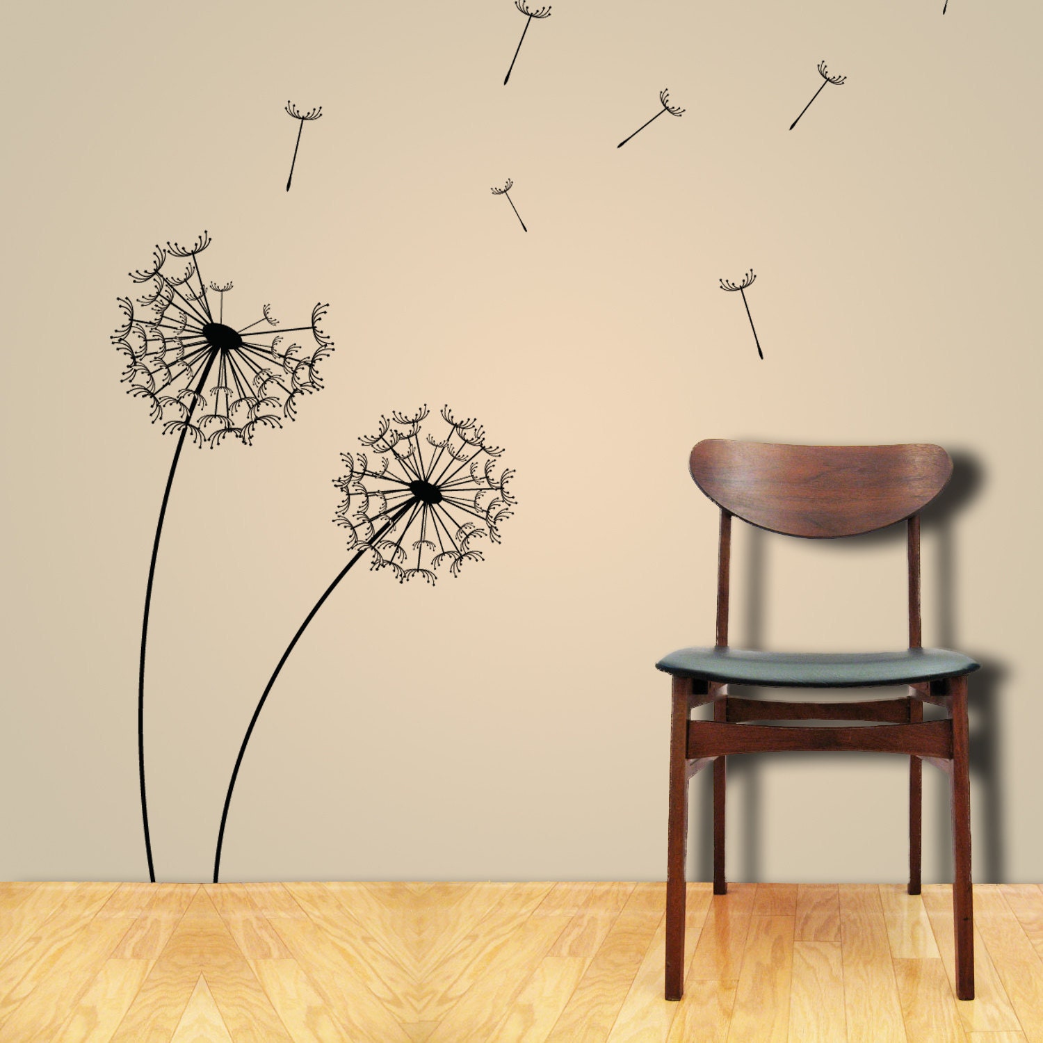 Wall Decals DANDELION Wall Sticker Choose Any Color (product code: Flower D102)