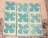 Fleur De Lis Tiffany Inspired Lavender Soap Guest Soap Vegan Friendly