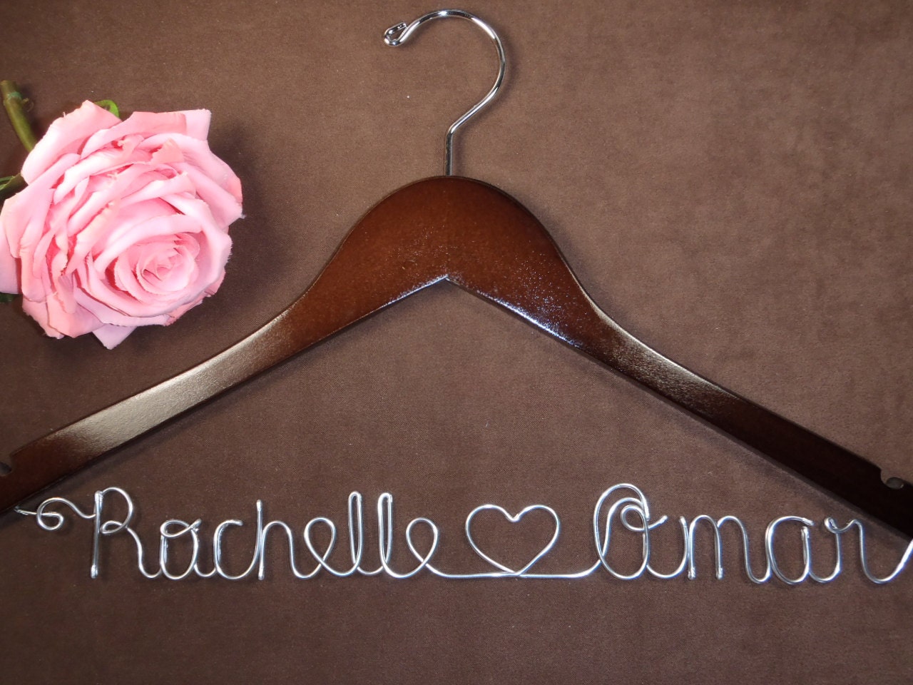 Hanger one Line, Personalized Custom Bridal Hanger, Brides Hanger, Bride, Name Hanger, Wedding Hanger, Personalized Bridal Gift