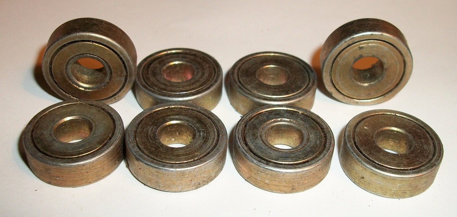 Vintage Skateboard or Roller Skate 8 Bearings Always skate