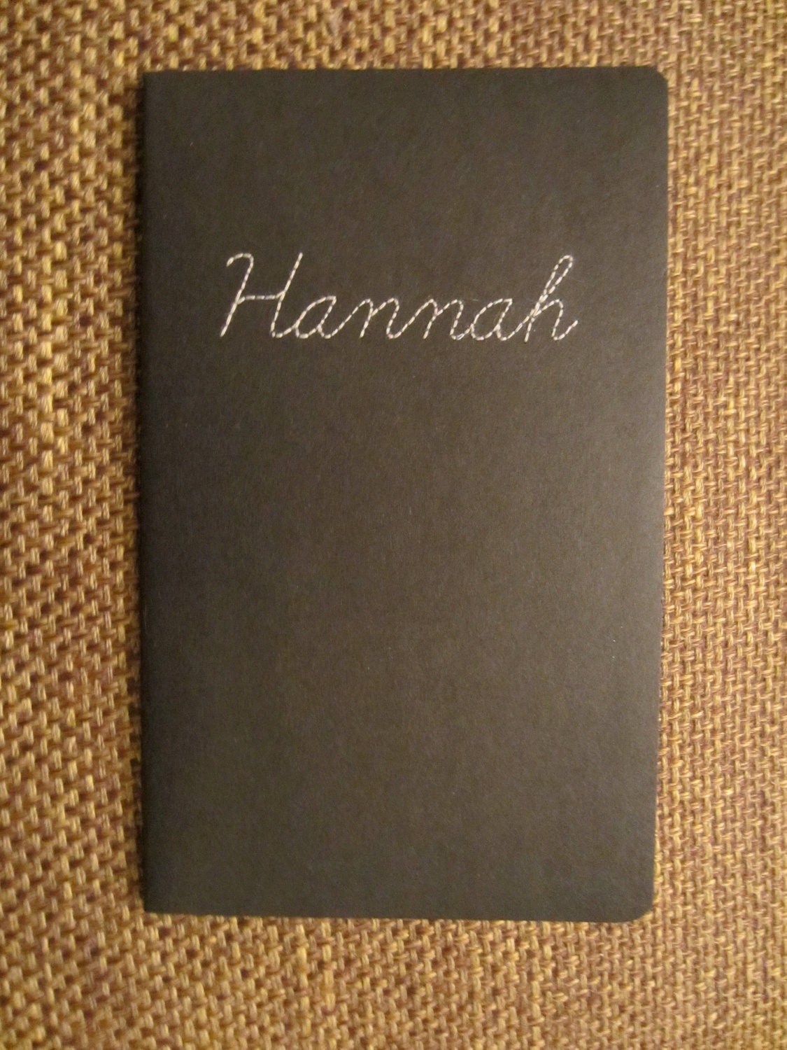 Personalized Name Embroidered Notebook