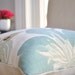 READY TO SHIP // Kravet Jellybean Floral Pillow Cover -- 18x18 -- Aqua/Gold/Gray -- Zipper Closure