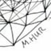 original abstract geometric line constellation drawing - reproduction postcard