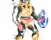 Masters of the Universe Stinkor Watercolor