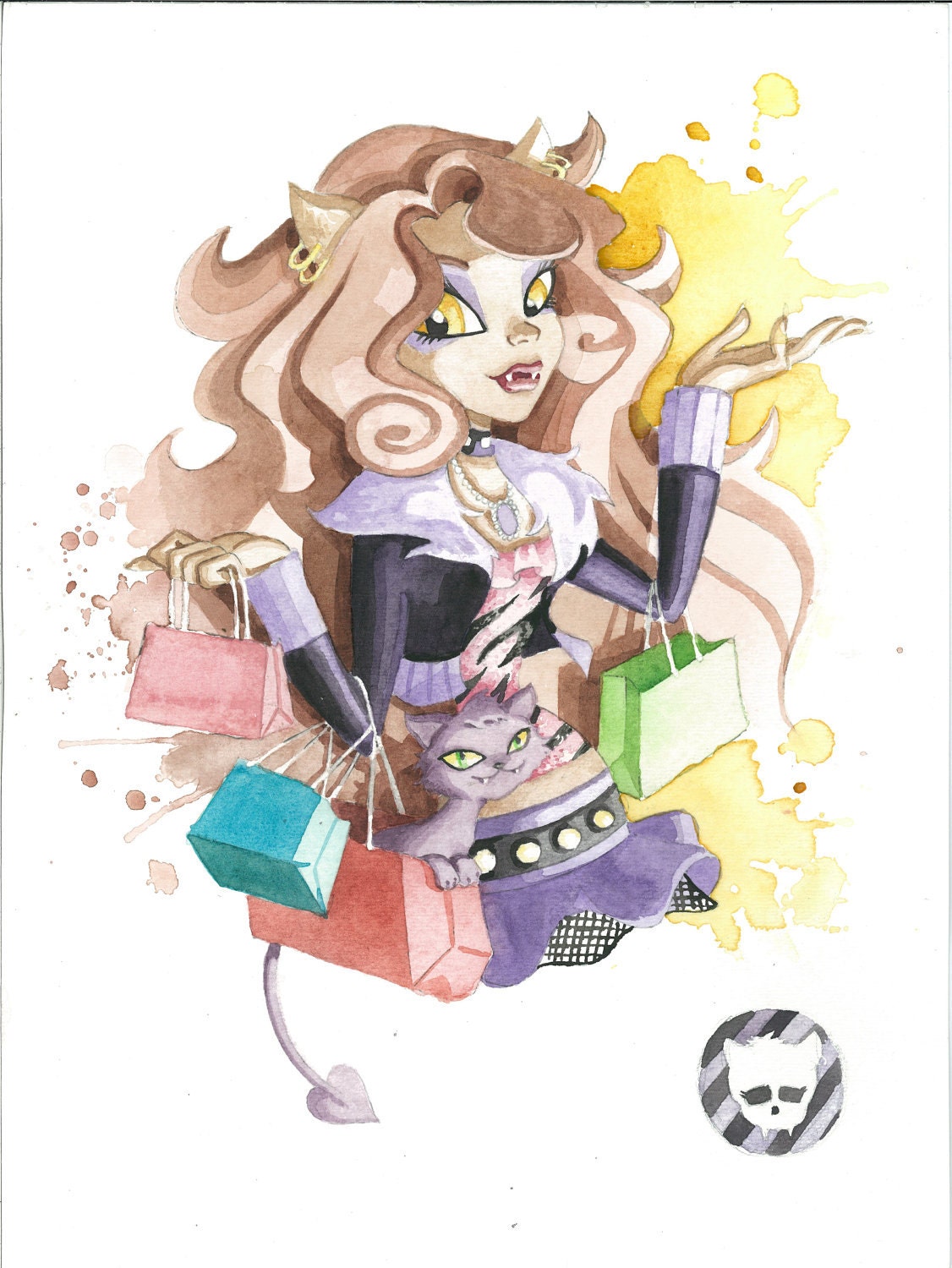 Monster High art print : Clawdeen Wolf
