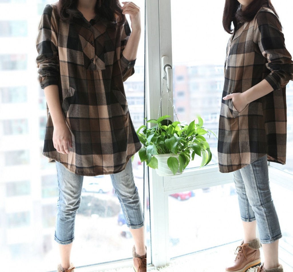 Leisure Style Spring shirt /cotton plus size Long sleeve shirts