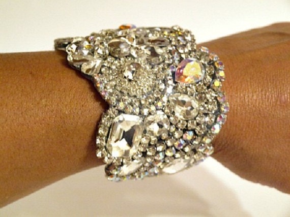Custum Listing for Alison Old Hollywood Crystal Cuff