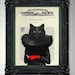 Giclee Print Poster Mixed Media Painting Illustration Drawing x BLACK CAT