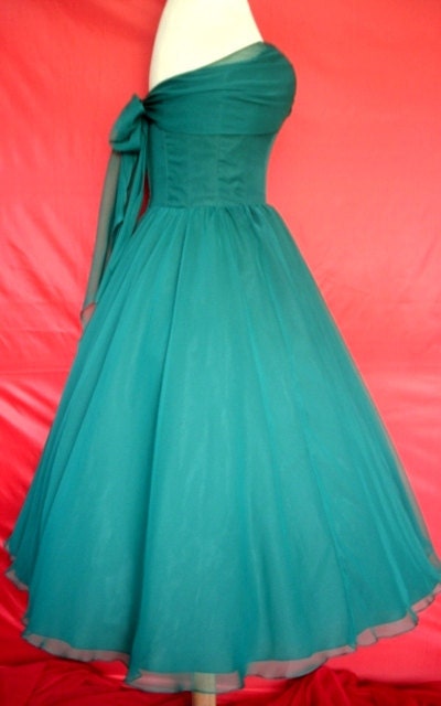 Gorgeous 50s Style Cocktail Dress, can be made custom, made to measure any size welcome