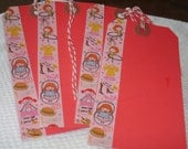 Paper Goods Paper Tags Girly Girl Sports Pattern