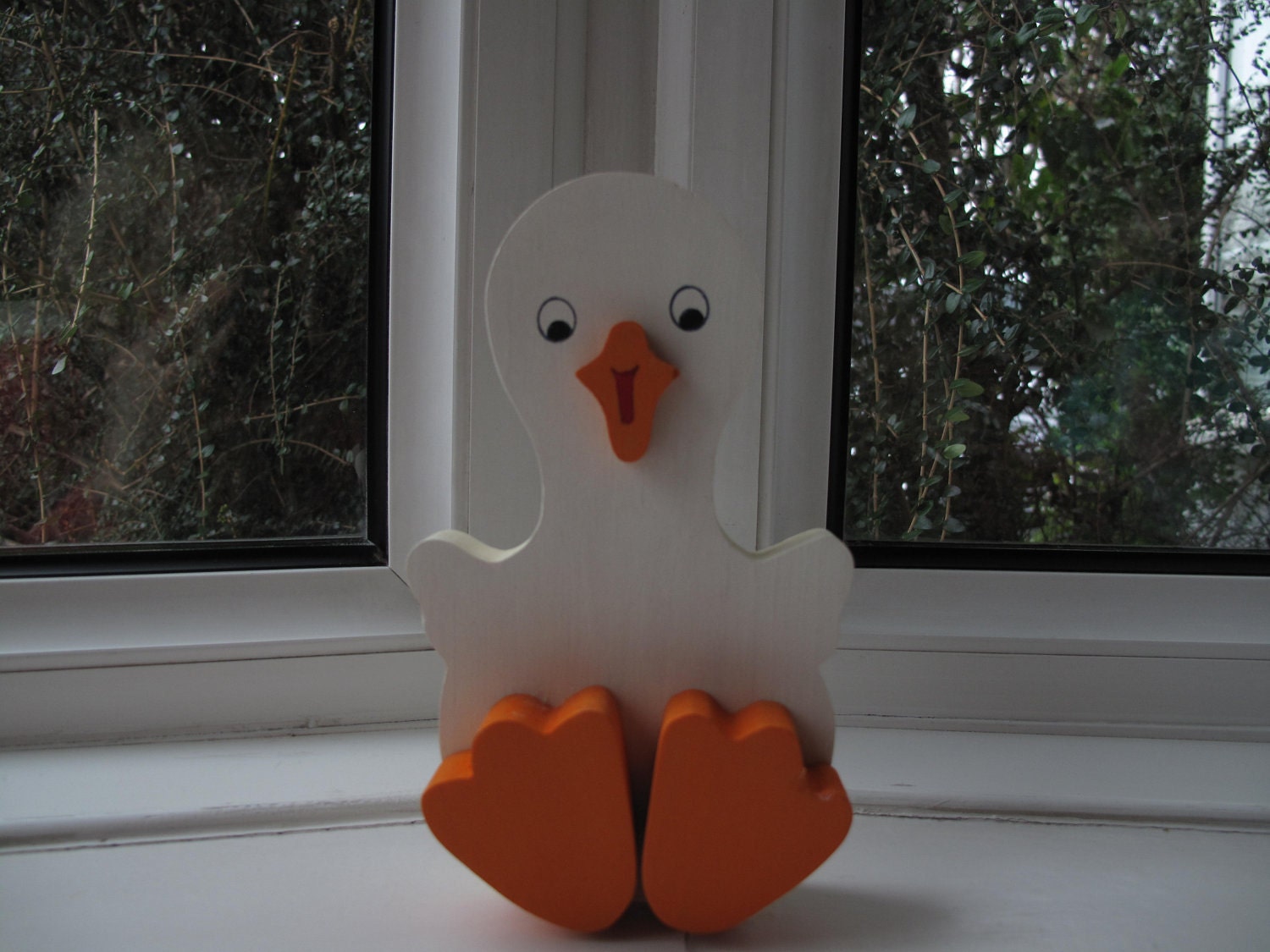 Wooden 3-D duck
