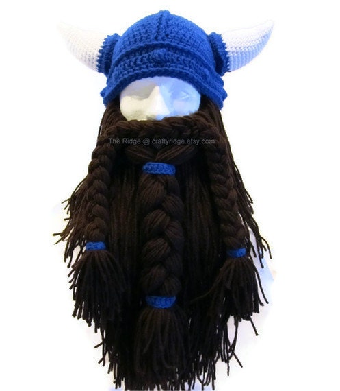 Bearded Viking - Dwarfen Helmet - Viking Helmet with Beard - Costume - Made to Order