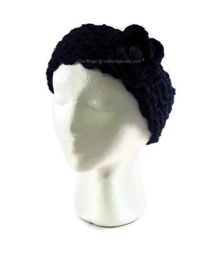Flowered Headband/Earwarmer