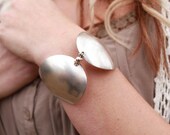 silver bracelet made from antique spoons by tangs and tines