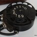 Antique Rotary Telephone with Leather case Military Portable Phone Collectible