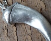 Wolf Claw Necklace in Satin Finish Metal