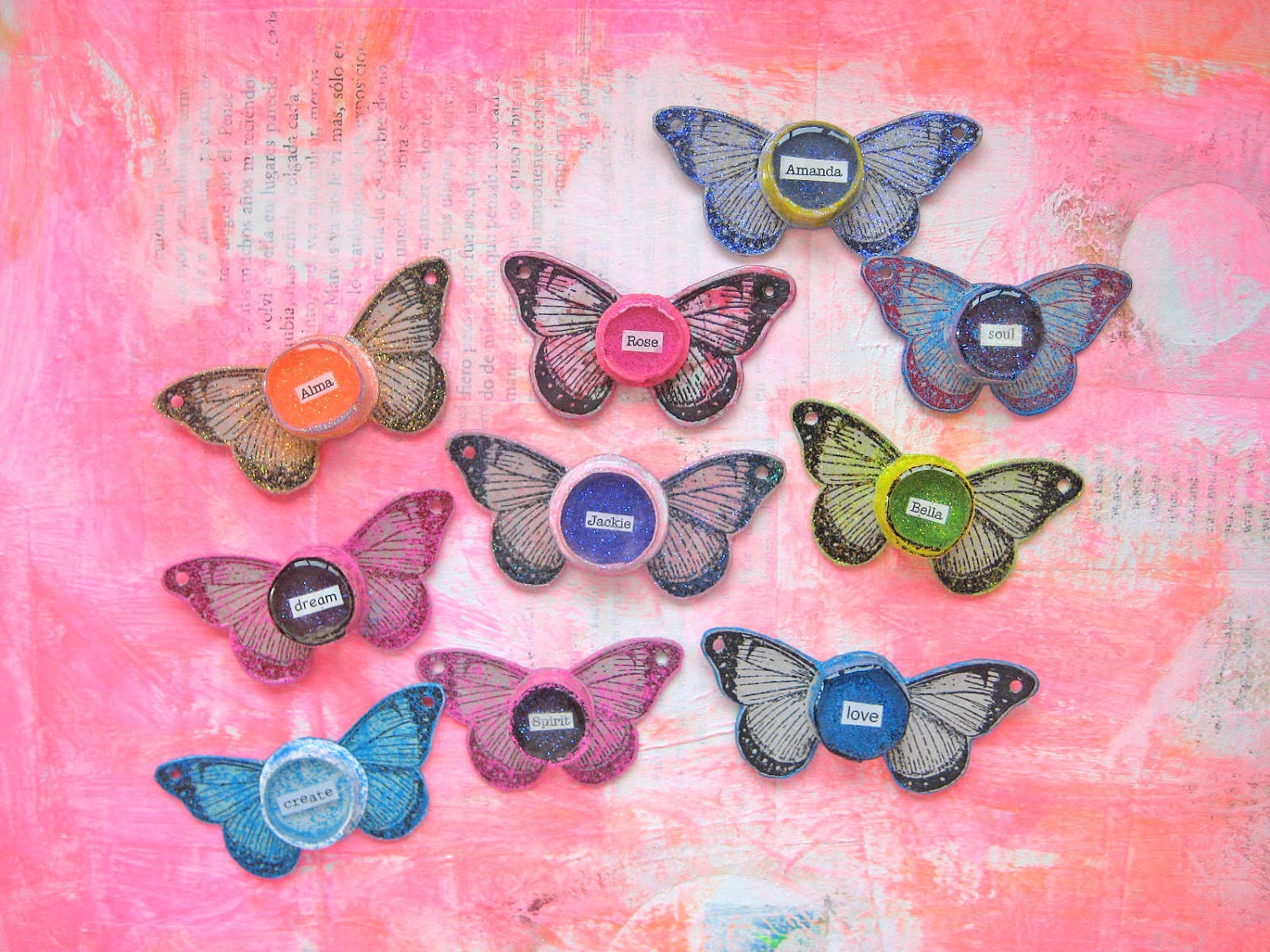 Tutorial no. 3 by Alma Stoller Personalized Butterfly Pendant
