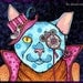 Steampunk Cat Greeting Cards, Set of TWO