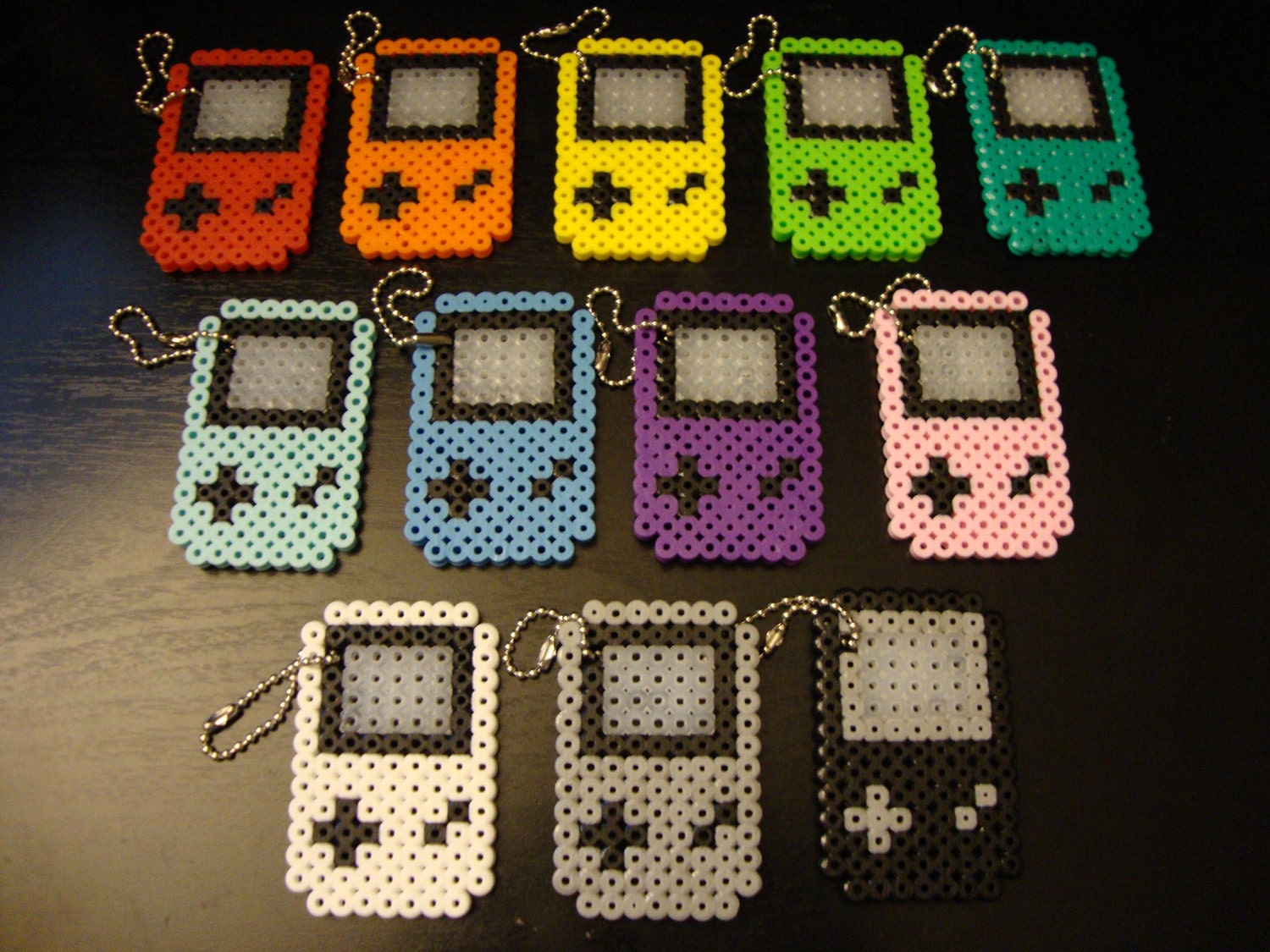 Gameboy Bead Sprite Keychain - (CHOOSE ONE)