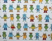 Lillestoff Organic Cotton Jersey ROBOT s in Love  1 Metre ( 39,4 inch) NEW