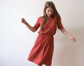 Handmade Red Skirt and Blouse Suit - Handmade Women's Clothing - made to order
