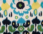 Rio Sunshine Ikat Floral Home Decor Fabric