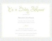 Polka Dots Baby Shower Girl or Boy Gender Neutral Printable PDF File