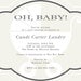 Oh, Baby Carriage Baby Shower Girl or Boy, Gender Neutral Printable PDF File