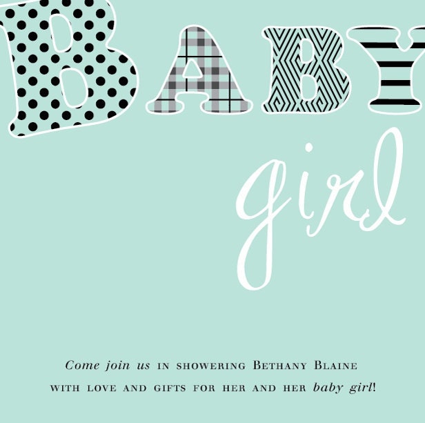 Customizable Baby Shower Girl or Boy Gender Neutral Printable PDF File