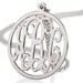 Monogram Necklace - 1" Personalized Monogram - 925 Sterling silver
