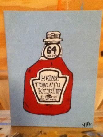 Ketchup Bottle Painting