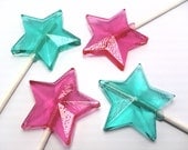 Buy 10 Get 10 Free -  STAR WAND LOLLIPOPS - Featured in Brides Magazine