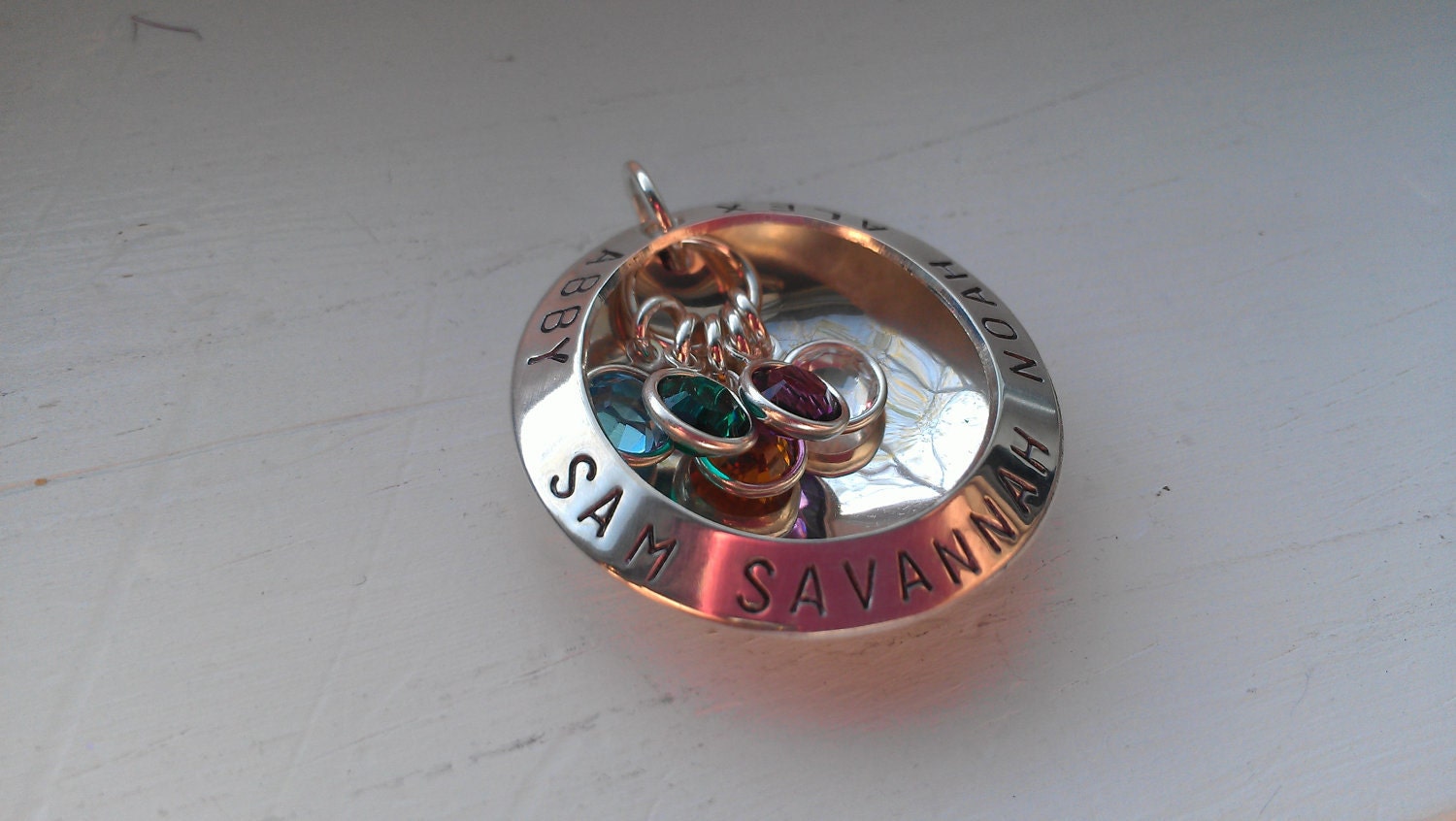 trendy mommy jewelry grandma handstamped sterling silver necklace  mothers day gifts