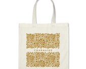 Personalized Signature Delicate Petals Tote in Mustard