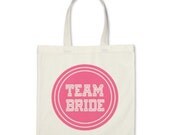 Team Bride Tote in Bubble Gum Pink