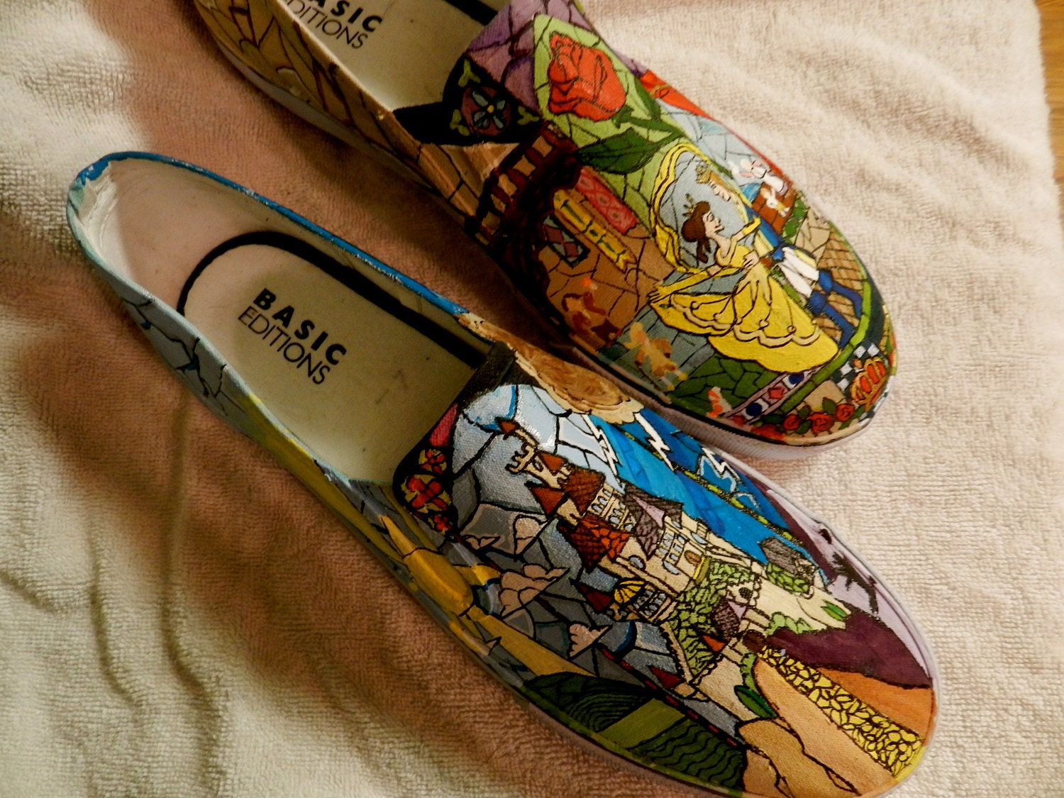Beauty and the Beast custom made shoes