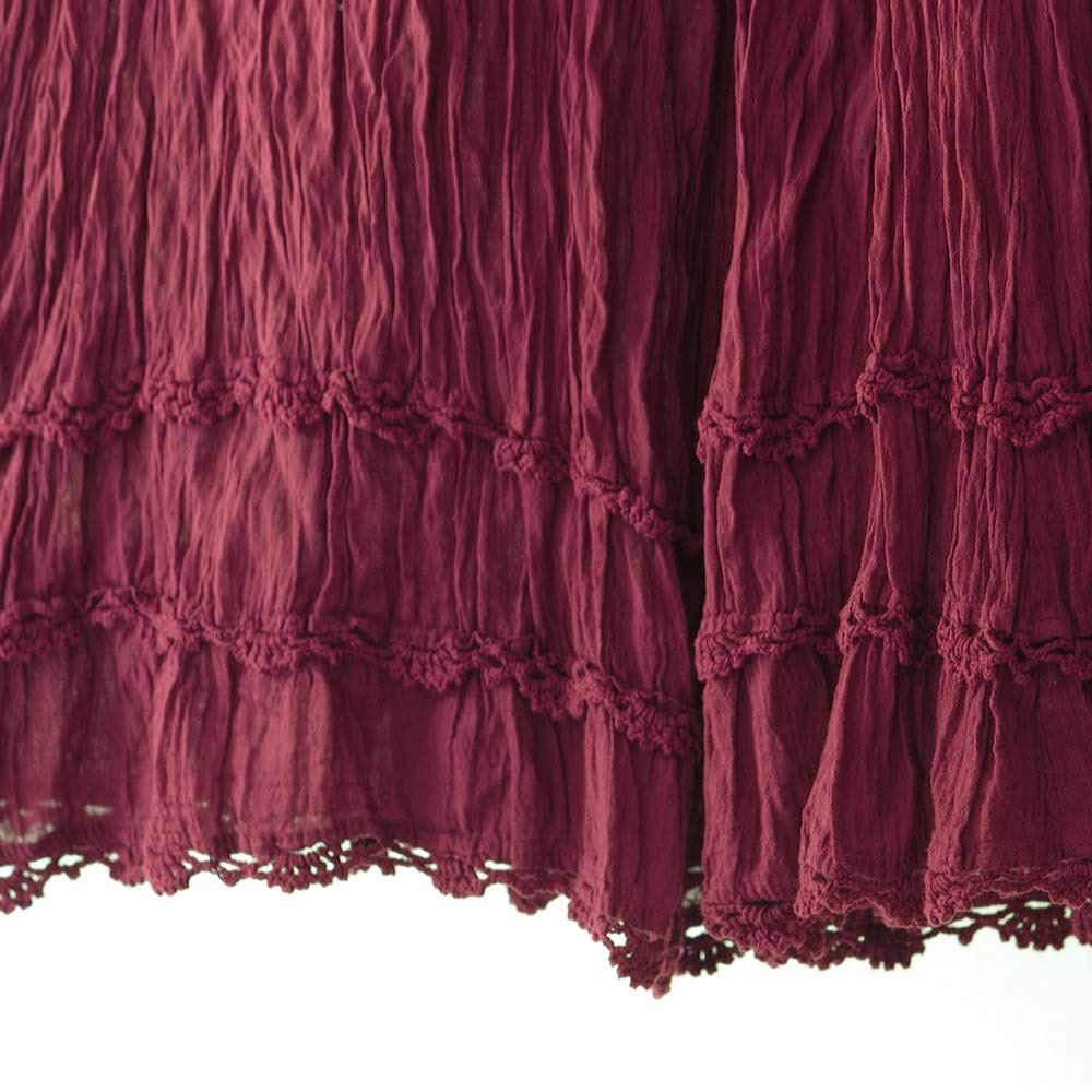 Gypsy / Yoga / Fisherman Pants Crinkle Cotton in Green