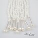 Audrey- rose lace bridal purse with pearl handle and deco tassle