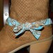 BOOT BLING made from recycled scarf
