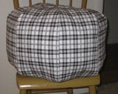 YOU SEND the Fabric and I Will Sew Your  18" x 11" Pouf Ottoman Cover Designed By You