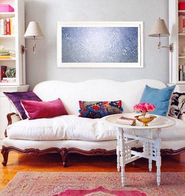 Buy One Get One Print Free - The Evening Moon - Large abstract art print poster - 19x36  - Open Edition