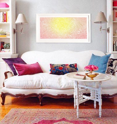 Buy One Get One Print Free - The Morning Sun - Large artwork poster  - 19x36  - Open Edition - large abstract art
