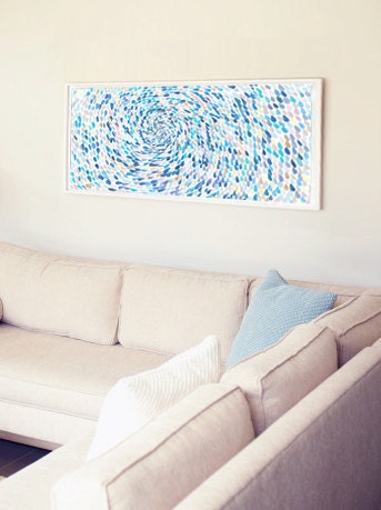 Sale - Buy 2 Get 1 Free - Ocean of Universe - Large Art Print Poster - 19x36  - Open Edition - abstract